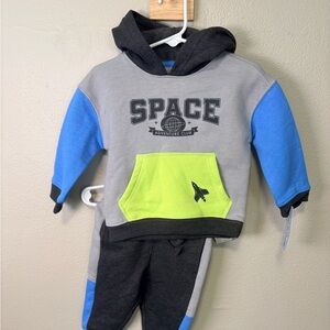 Cat & Jack Gray and Blue Space Adventure Kids Set